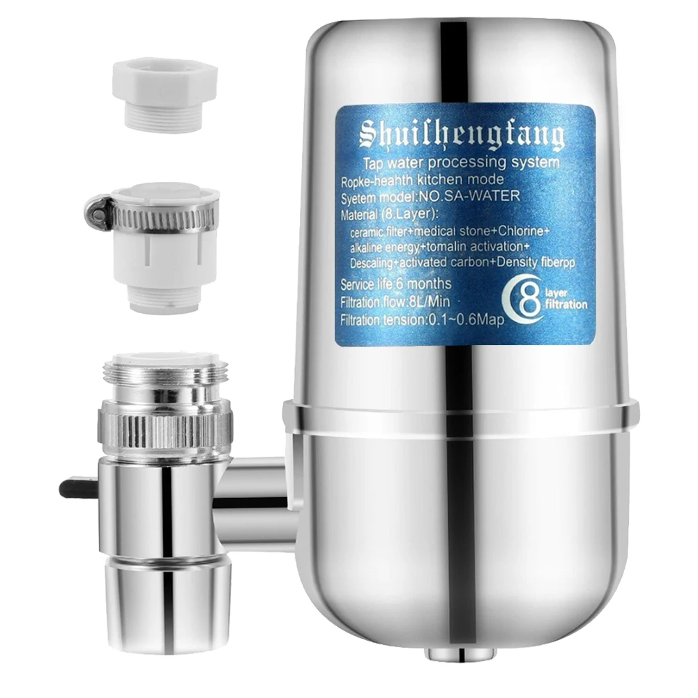 

Система фильтрации воды для крана 6000 л: уменьшение содержания хлора и тяжелых металлов, фильтр для водопроводной воды, устанавливаемый на кран