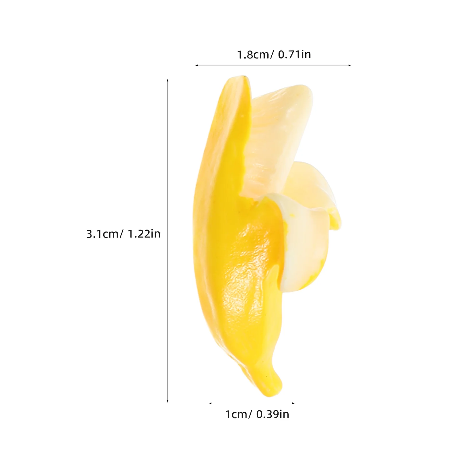 100 قطعة الموز الصغير واقعية الاصطناعي نابض بالحياة الراتنج الفاكهة لدمية الديكور حفلة Crafts بها بنفسك الحرف نماذج المشهد المصغر