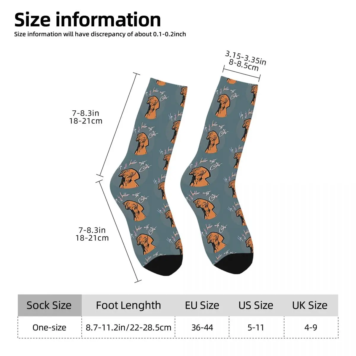 Hungarian Vizsla Pointer Dog Socks Harajuku Sweat Absorbing Stockings All Season Long Socks Accessories for Unisex Gifts