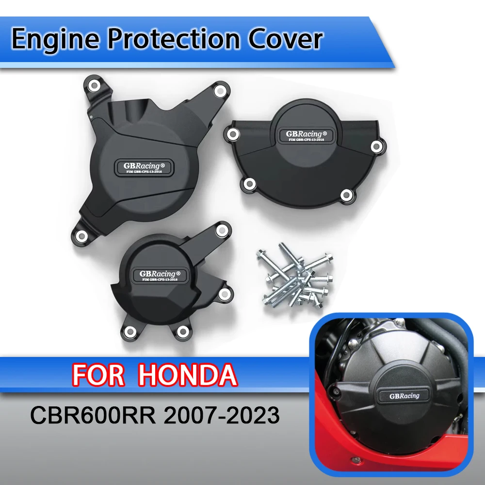 For Honda CBR600RR F5 2007- 2023 Motorcycles Engine Cover Protection Case CBR600RR Racing Specific Engine Protection Cover