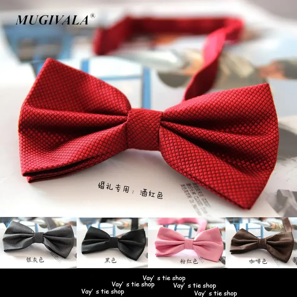 4pcs/lot Solid Fashion Bowties Groom Men Colourful Plaid Cravat gravata Male Marriage Butterfly Wedding Bow ties