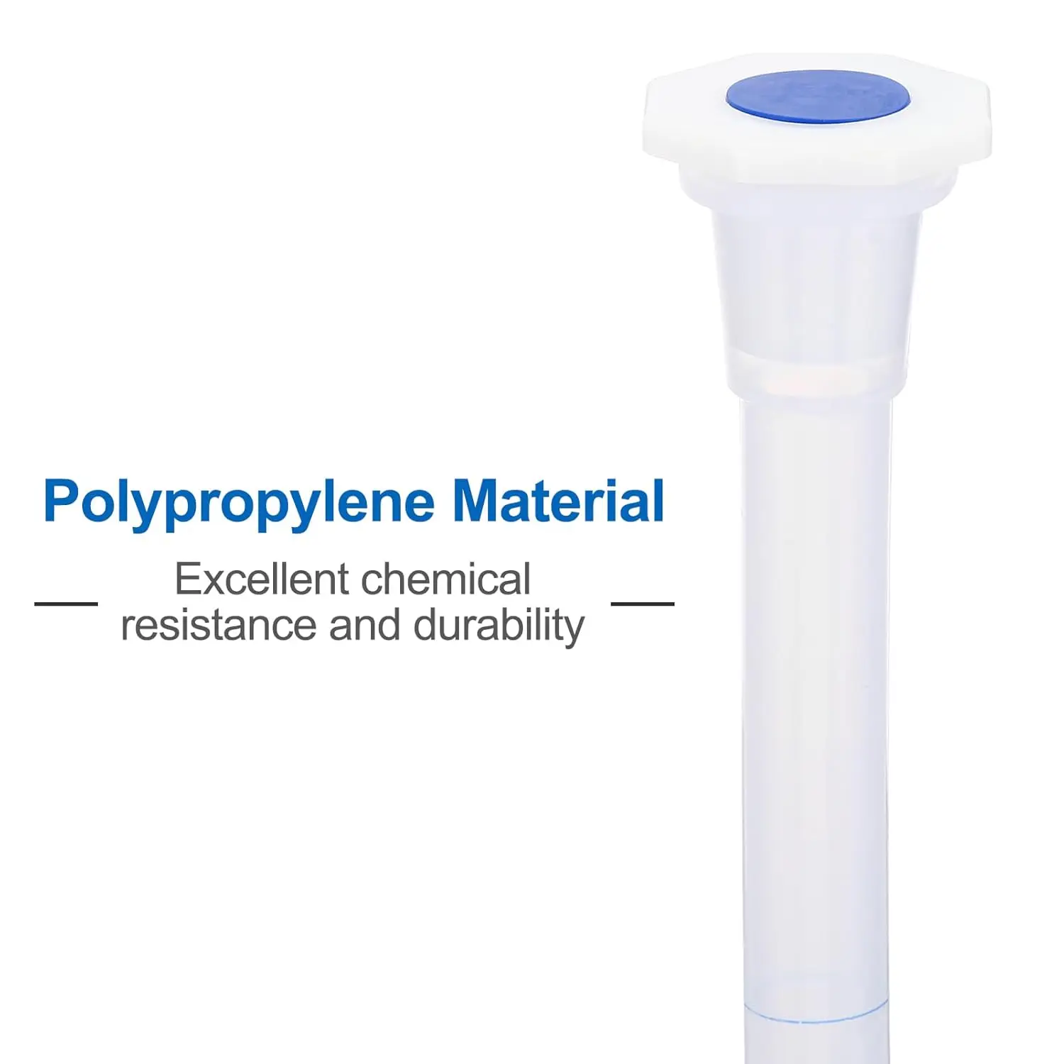 Volumetric Flask With Stopper Long Neck Measuring Flask Graduated Plastic Bottle for Test Lab Supplies 25/50/100/250/500/1000ml