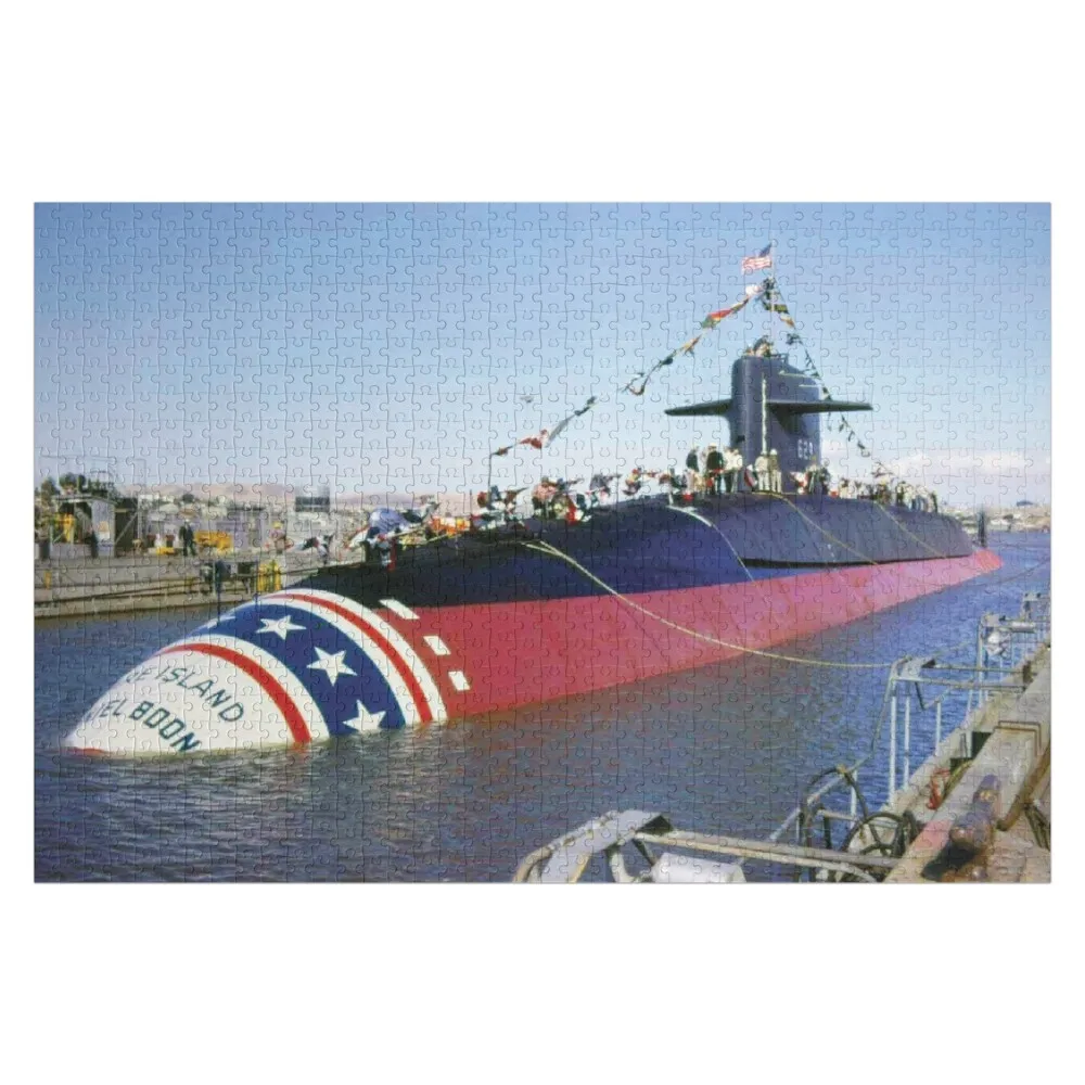 

USS DANIEL BOONE (SSBN-629) SHIP'S STORE Jigsaw Puzzle Game Children Custom Name Child Toy Puzzle