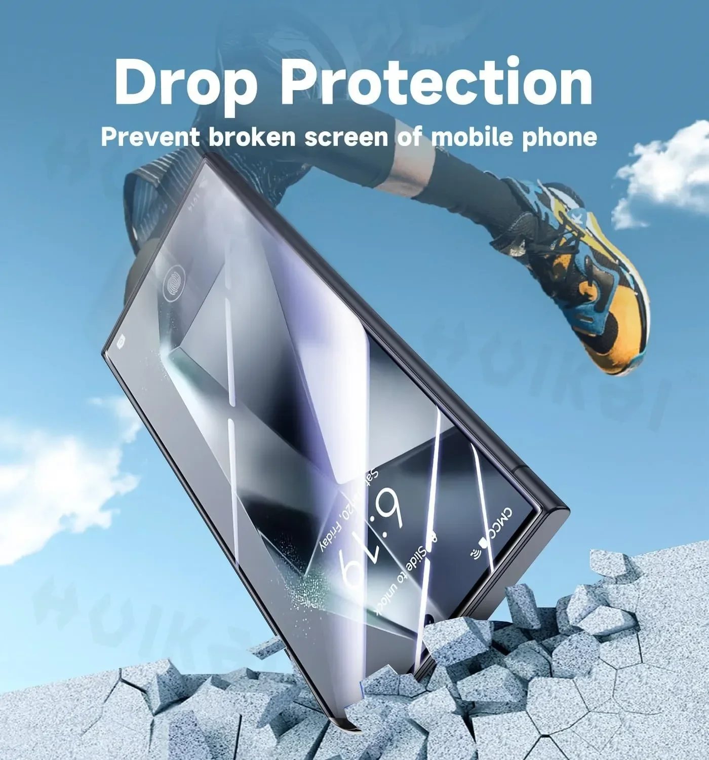 2 Pack for Samsung Galaxy S25 Ultra S24 Tempered Glass Screen Protector  Auto Dust-Elimination Installation Bubble Free HD Clear