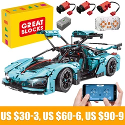 Technical APP Remote Control Moter Power T5011 Building Blocks Bricks Super Car Moc Sets Toys For Children Gift Construction