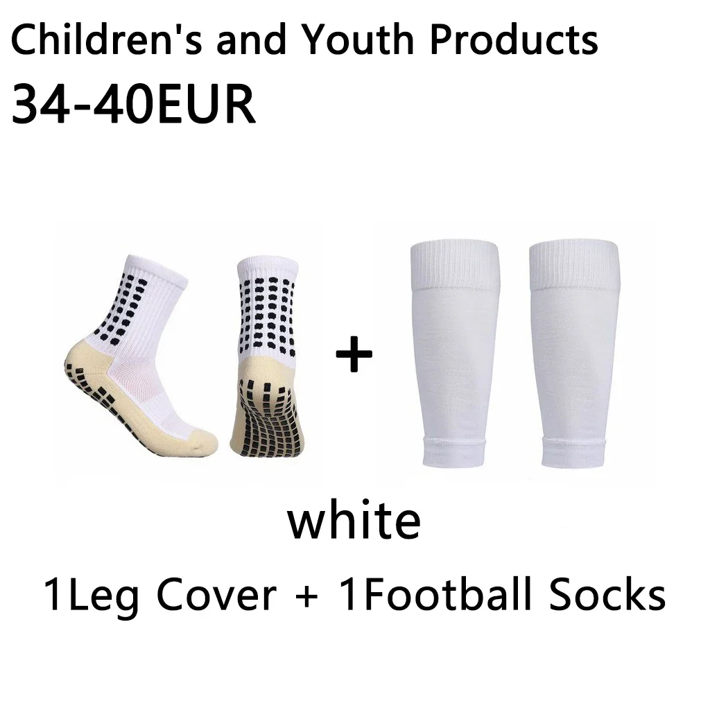 children and youth.2 pairs of anti slip silicone football socks and sports leg guards ，bicycle socks, football,34-40EUR