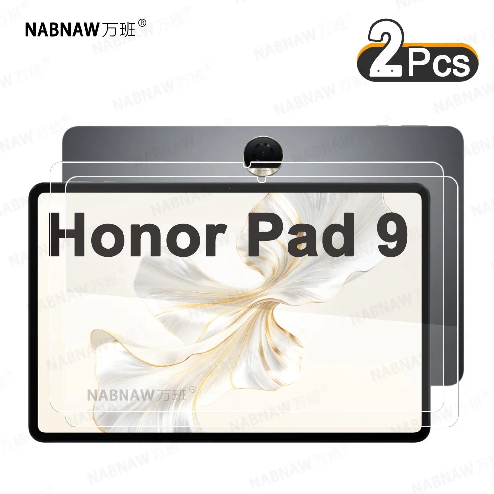 2 Pieces HD Scratch Proof Screen Protector Tempered Glass For Honor Pad 9 12.1-inch Honor Tablet 9 Oil-coating Protective Film