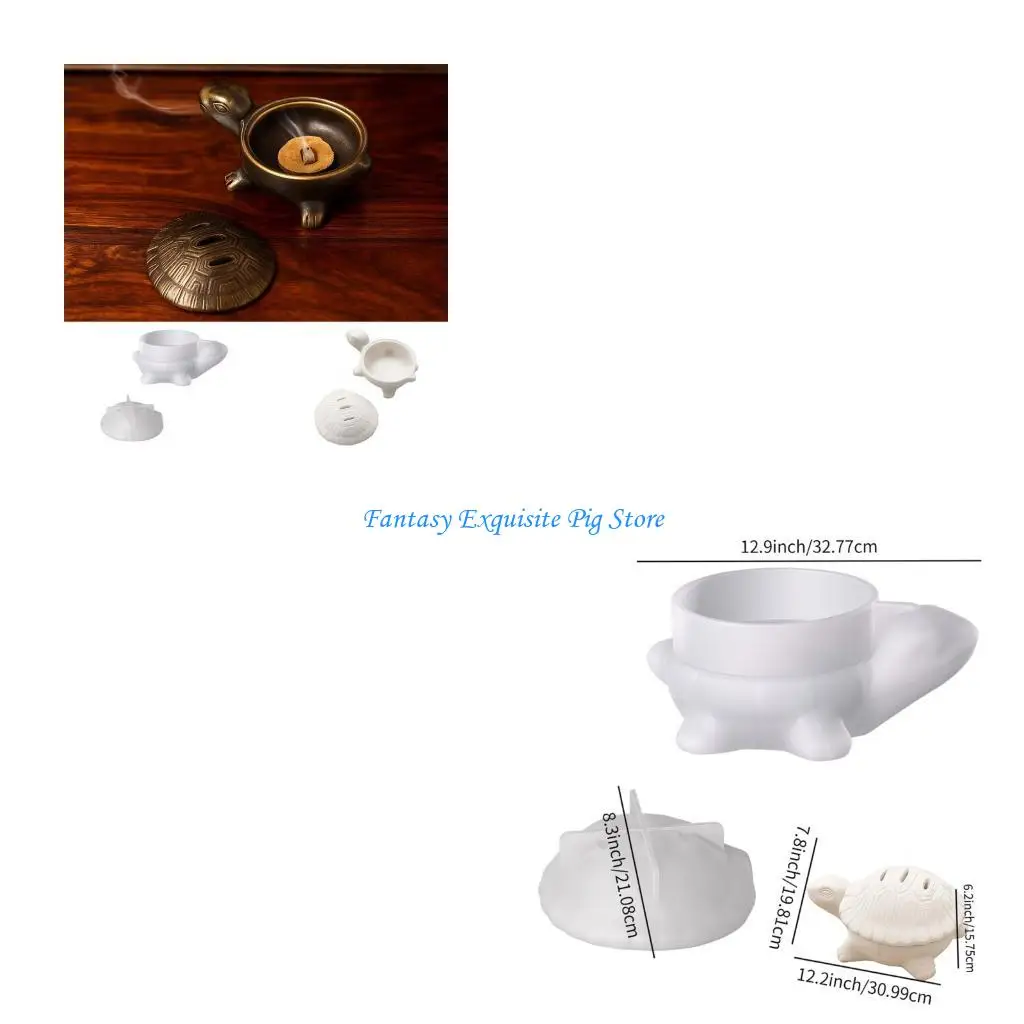 

Многоразовые силиконовые формы в форме черепах для держателя благовоний, свеча, мыло, гибкий инструмент для украшения дома,