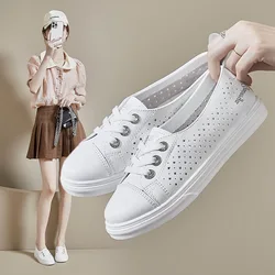 Breathable Shoes Shallow Mouth Round Toe All-Match Casual Female Sneakers Shose Women 2024 Fashion Women's Tennis Small Dress