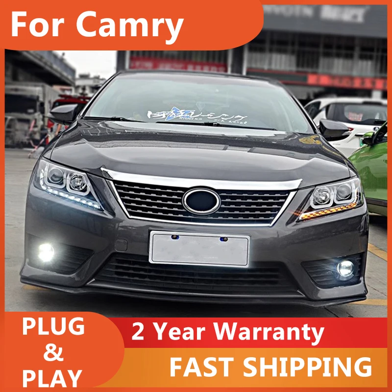 KOWELL Car Styling per fari Camry 2014 2015 2016 2017 nuovo Camry V55 LED Headlight LED drl Lens Double Beam H7 HID Xenon