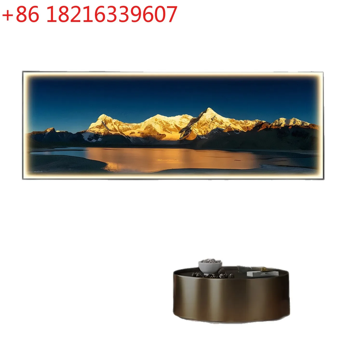 High-end sofa background wall office hanging hotel mural