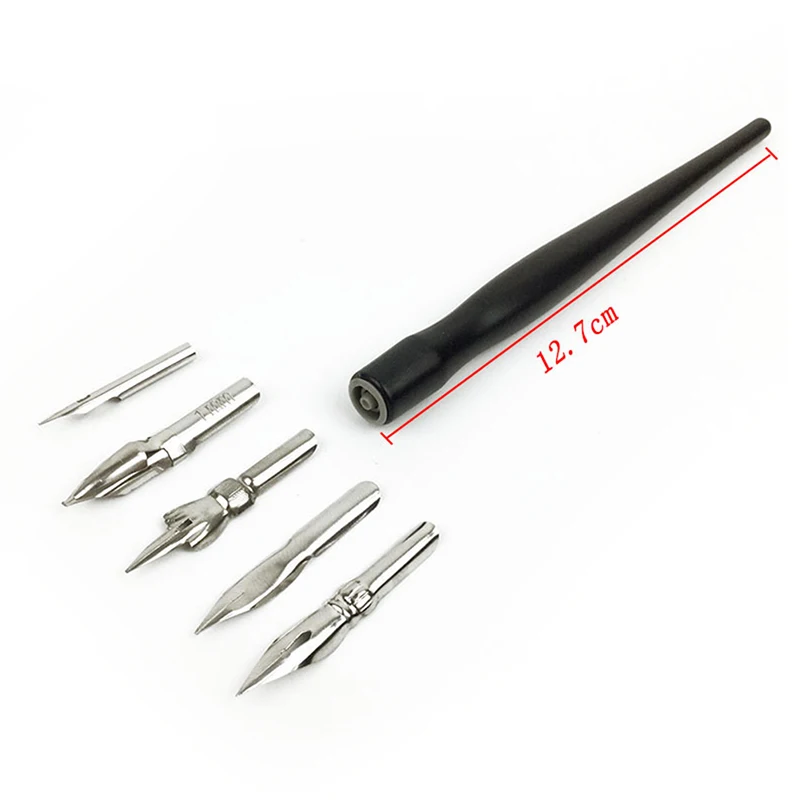 /KQM/Tool Anime Pen Tip Pen Set Calligraphy Drawing Kit Set 5 Nib with 1 Holders High Quality Durable