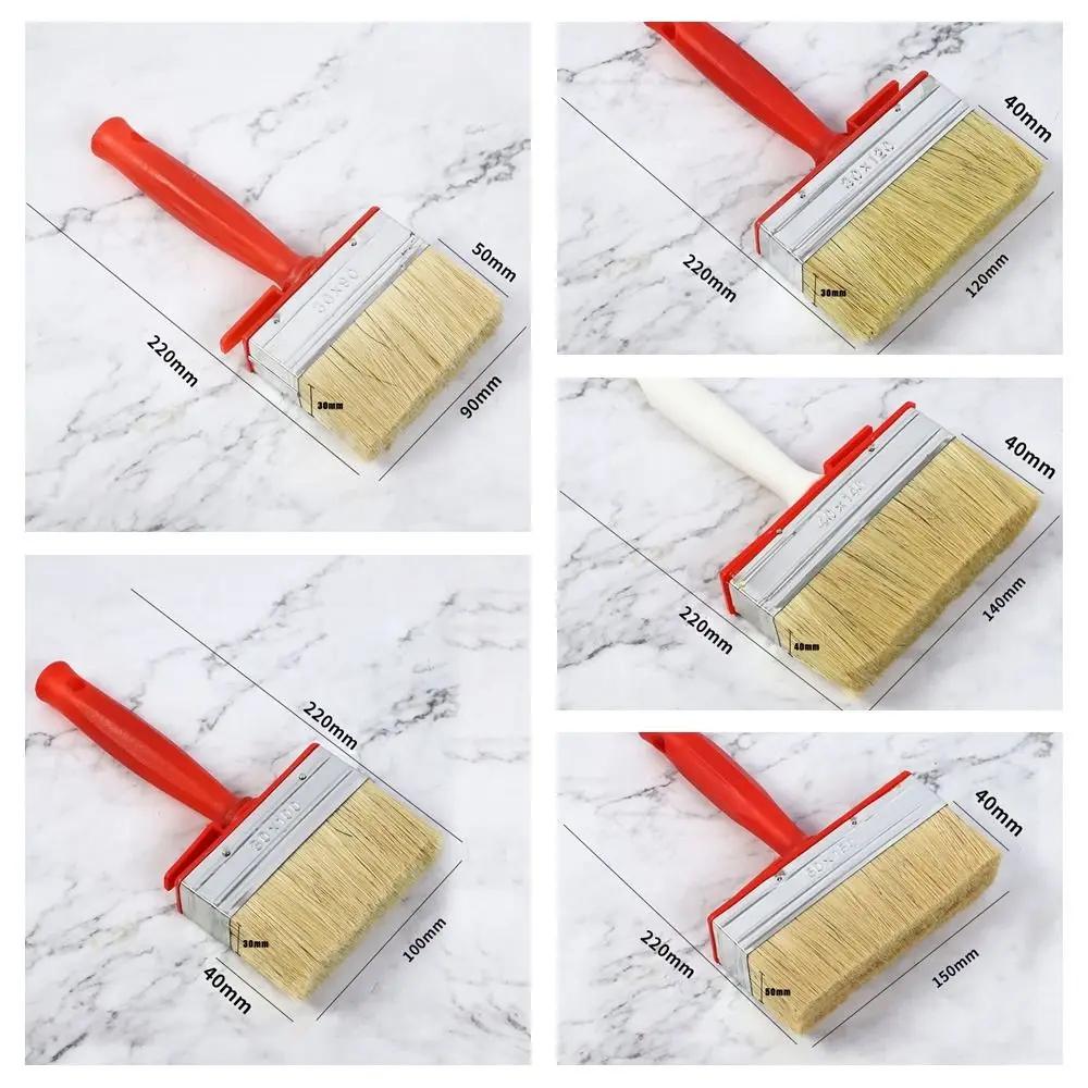 Thickened Paint brush Rivet reinforcement Plastic handle Soft bristled wall brush Apply evenly Cleaning Tool Wall brushing tools