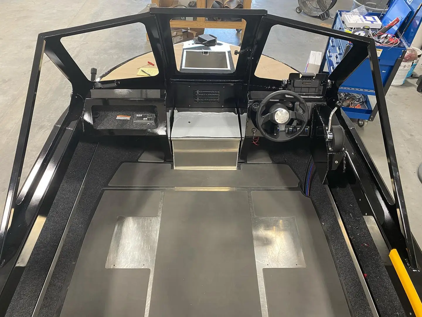 Kinocean جديد 16ft الألومنيوم الفاخرة الرياضة محرك الضحلة المياه برو جت قارب التزلج للبيع #5