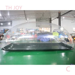 2024 new inflatable car cover, Outdoor Transparent Inflatable Car Cover Bubble Tent Garage tent for sale