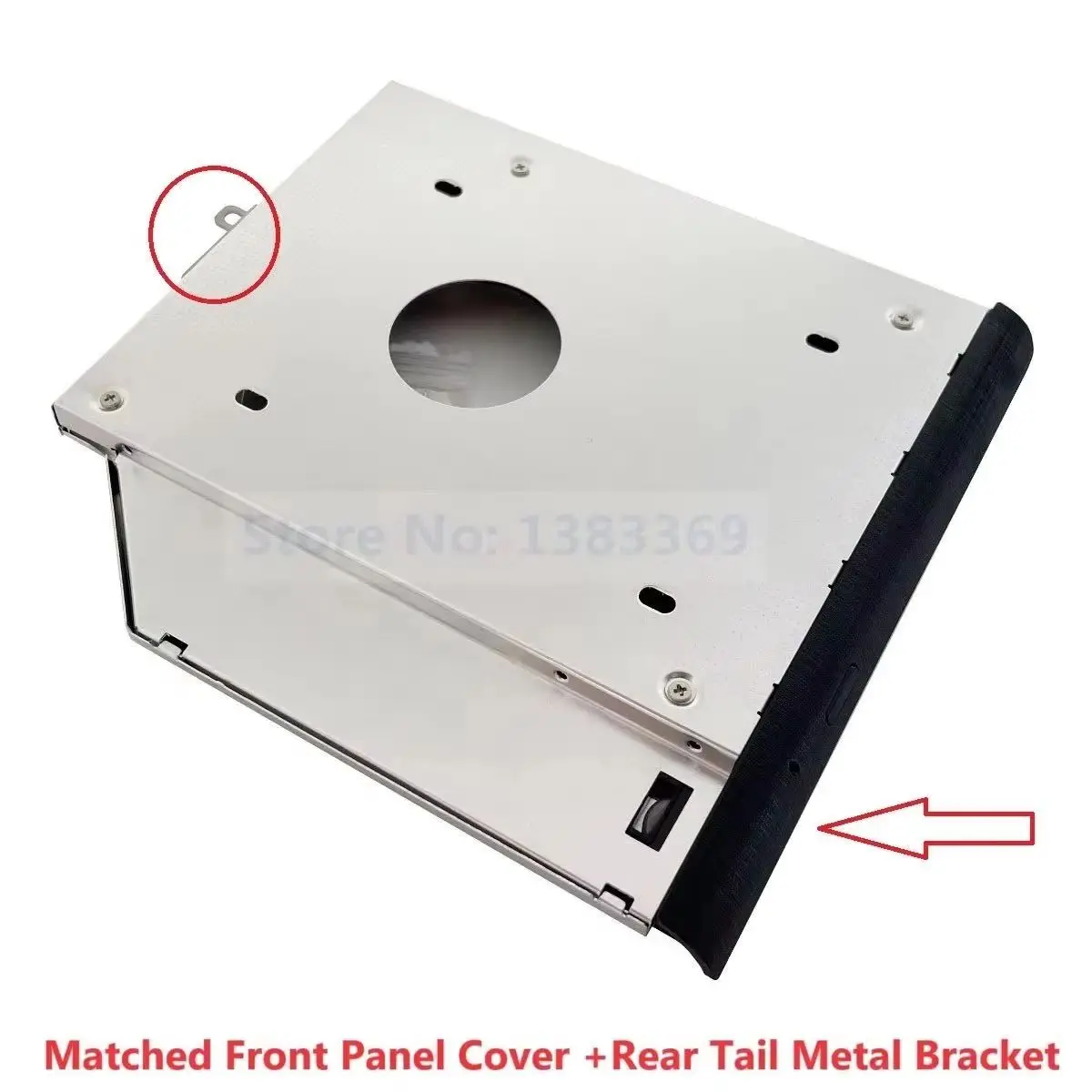 With Panel 2nd Secondary 2.5 Hard Drive SSD HDD Optical bay Caddy Frame Bracket for Acer Aspire E5-422G E5-432G E5-473G K4000