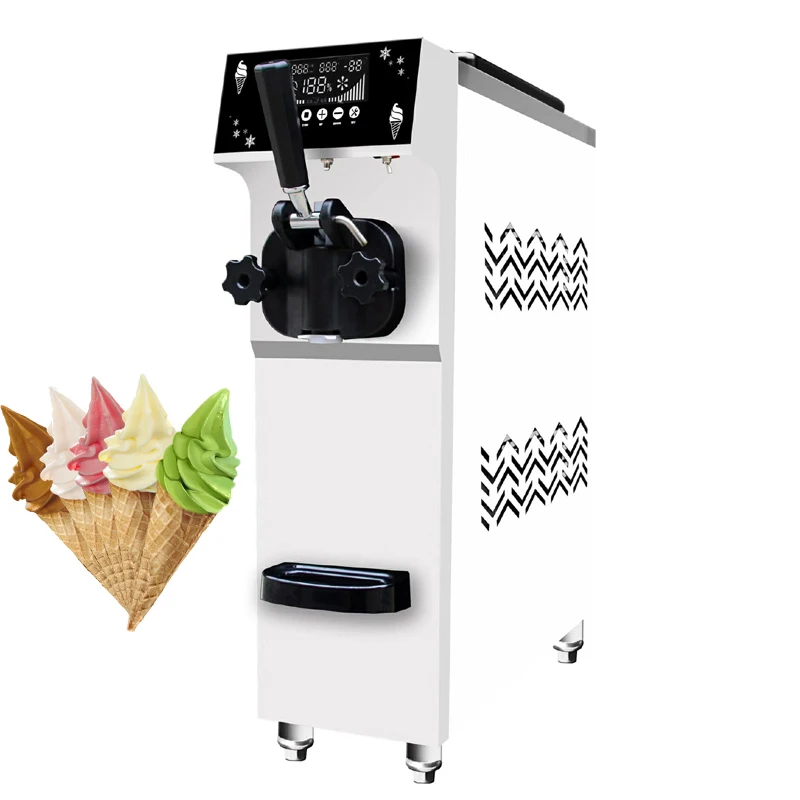 Commercial Cone Softee Softy Ice Cream Frozen Yogurt Soft Serve Making Soft Ice Cream Machine