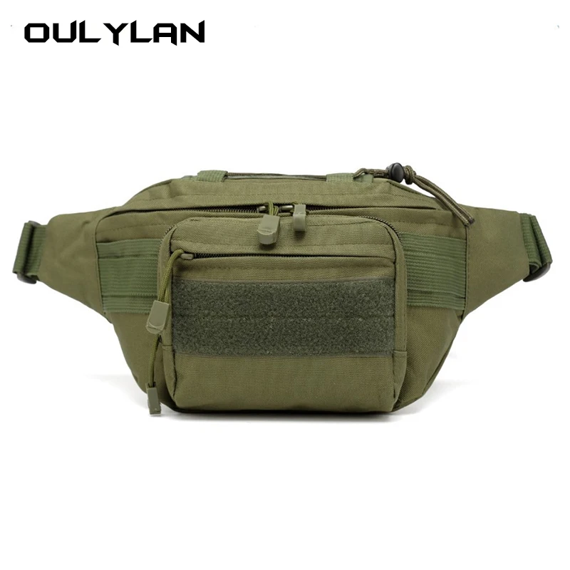 Men\'s Waist Bag Tactical Pouch Men Shoulder Belt Bags Hip Sack Oxford Cloth Belly Waterproof Banana Male Fanny Pack for Phone