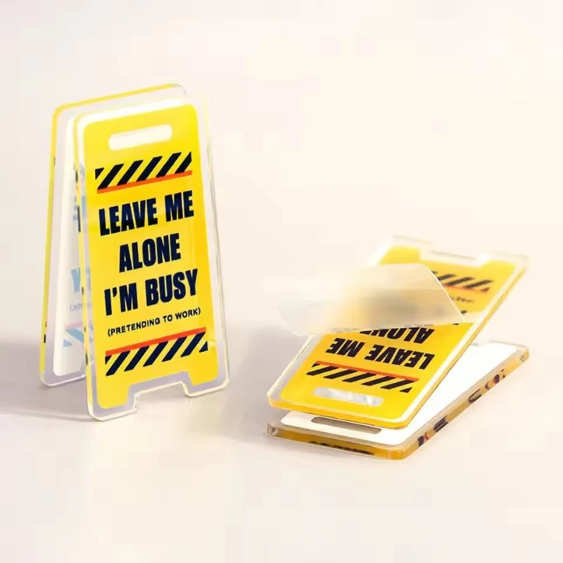 

"This Week's Ban on Crisis" Acrylic Desktop Sign | Humorous Office Decoration for Men Women | Unique Warning Board Coworker Gift