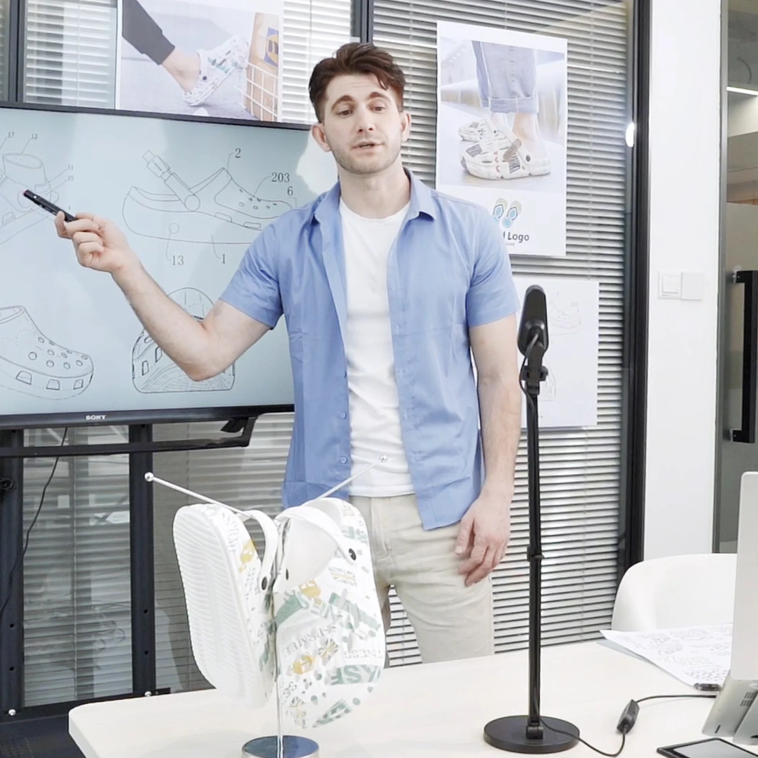 Joyusing Compact Foldable Visual Presenter With Multi-Angle Shooting and High Resolution for Education Online Teaching