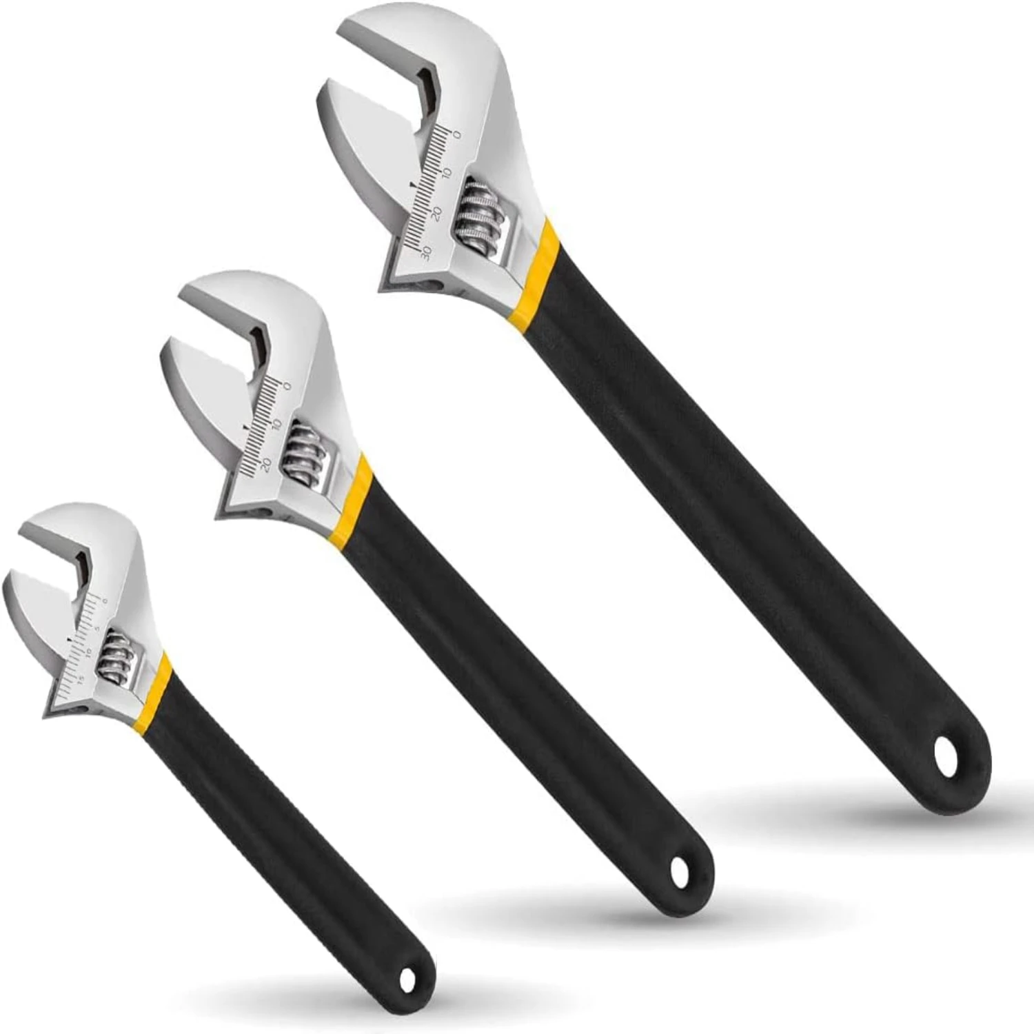 Effortless Tightening and Loosening of Nuts and Bolts with this Convenient and Versatile Adjustable Wrench Set - Perfect for DIY