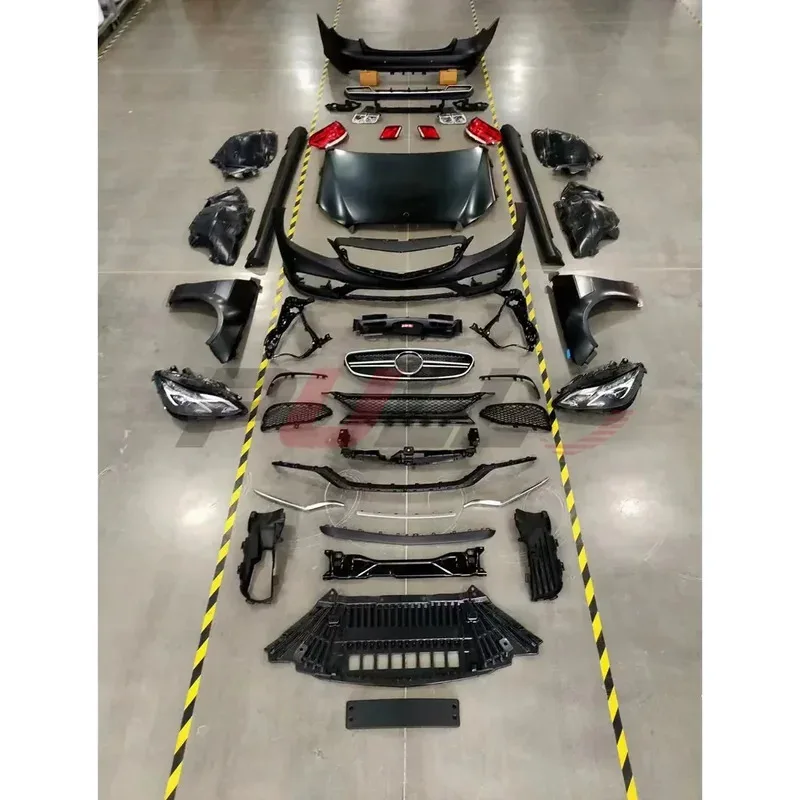 

Body kit E class W212 09-15 modified to E63 style include front and rear bumper assembly with grille