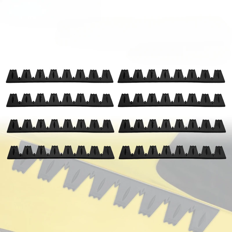 8pcs Universal car front bumper scratch protection skid plate front shovel anti-scratch strip universal decorative strip strip