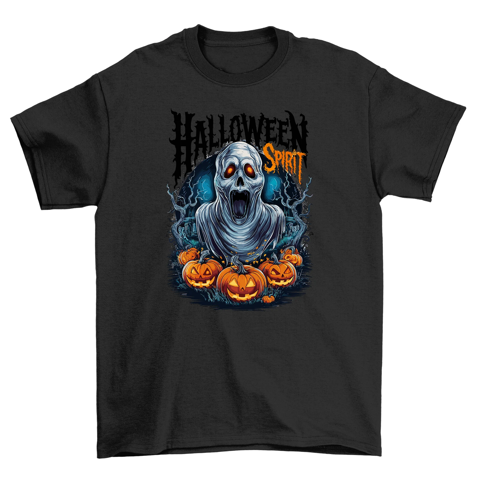Boo-tiful Halloween_297 Ghosts & Pumpkins Tee - Spooktacular Fun! Funny Unisex s