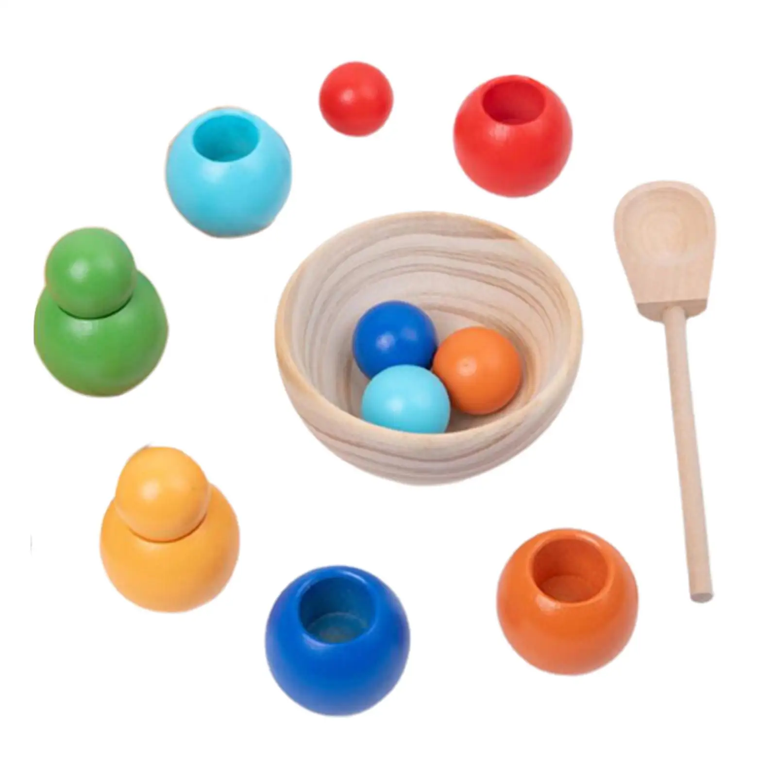 Bolas en tazas Juguete Montessori Juguete de aprendizaje preescolar Juguetes de educación temprana