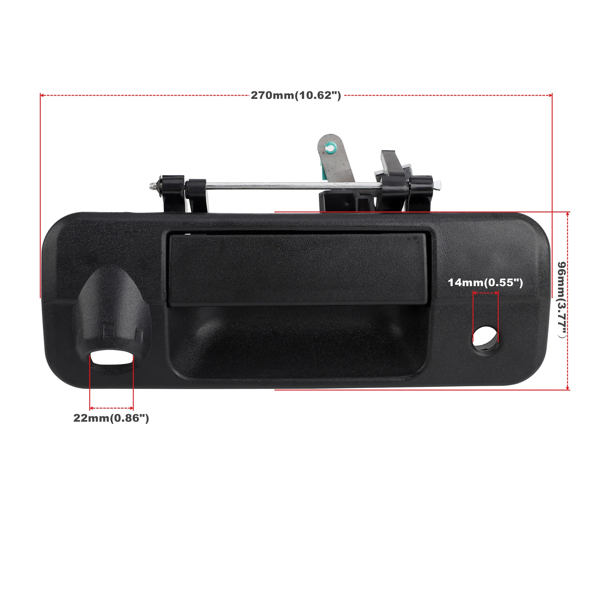 for Toyota Tundra 2007-2013 GW-QMBS04 690900C051 OE 69090-0C051 Tailgate Handle with Rear Camera Hole 81214 Suitable