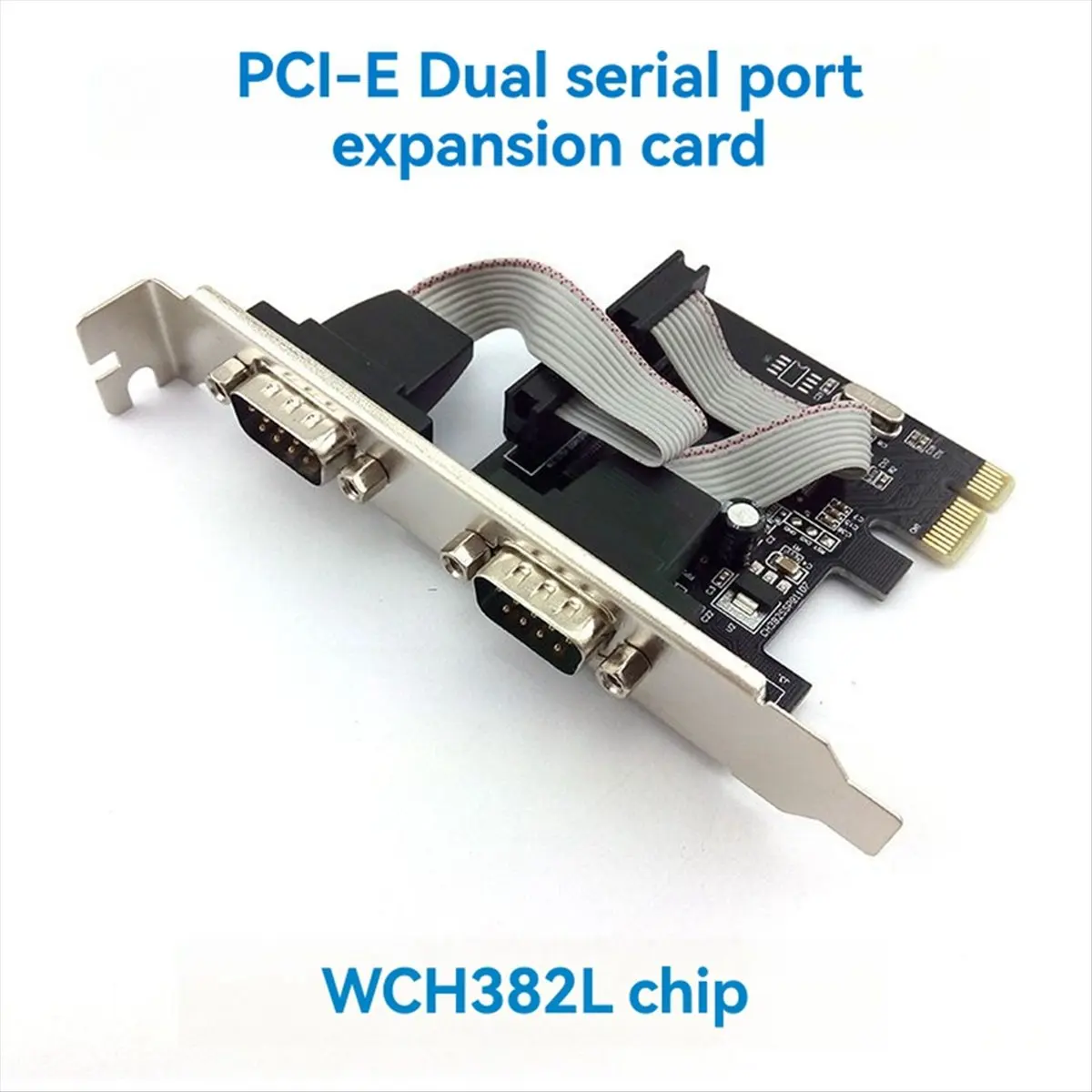 2026 جديد + بطاقة المنفذ التسلسلي PCIE العالمية 9-Pin بطاقة RS232 بطاقة محول PCIECOM بطاقة توسيع المنفذ WCH382L #3