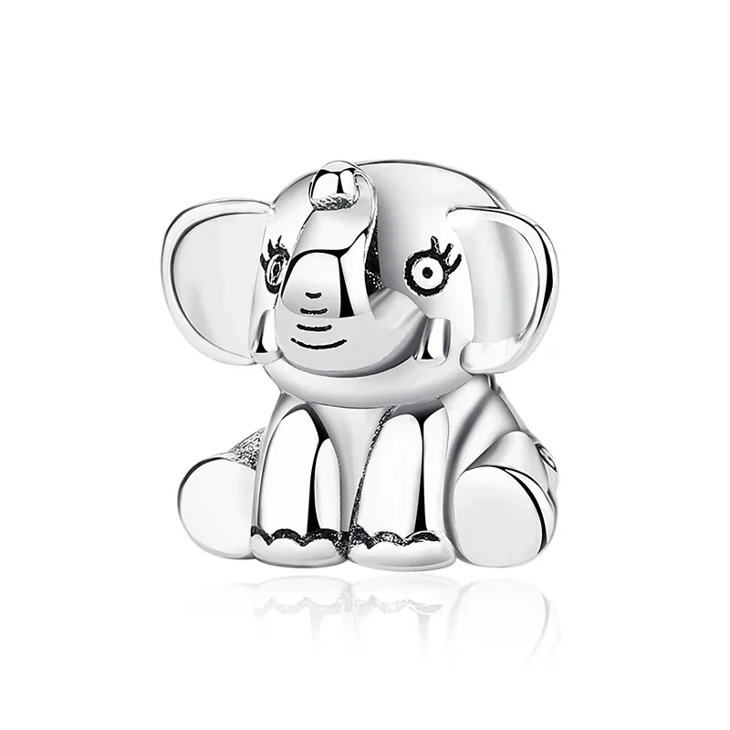 925 Sterling Silver Charm Beads para Mulheres, DIY Pulseira, Jóias Presente, Amor, Cão, Gato, Pata, Panda, Firefly, Original