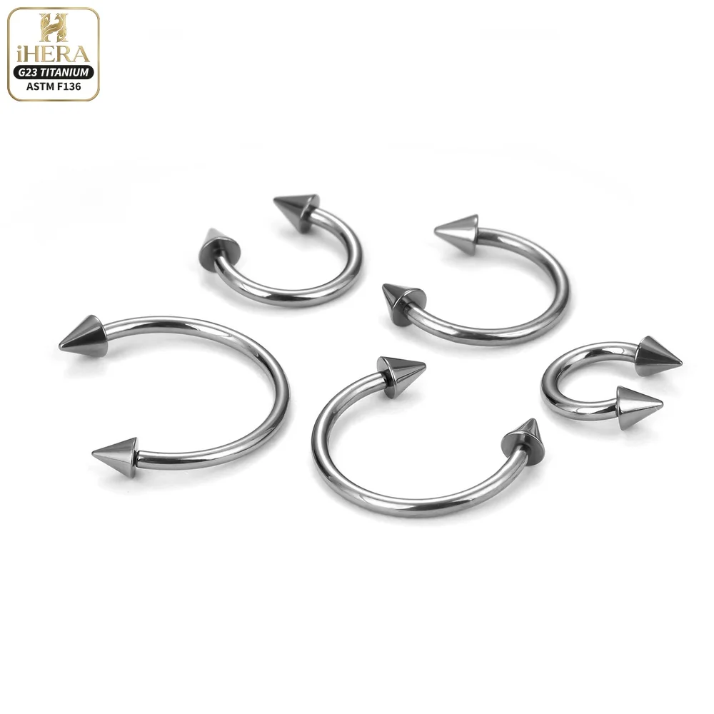 1/5PC G23 Titanium Nose Rings Piercings Lip Eyebrow Ear Septum Helix Cartilage Septum Body Jewelry Piercing Labret Nariz C Rod