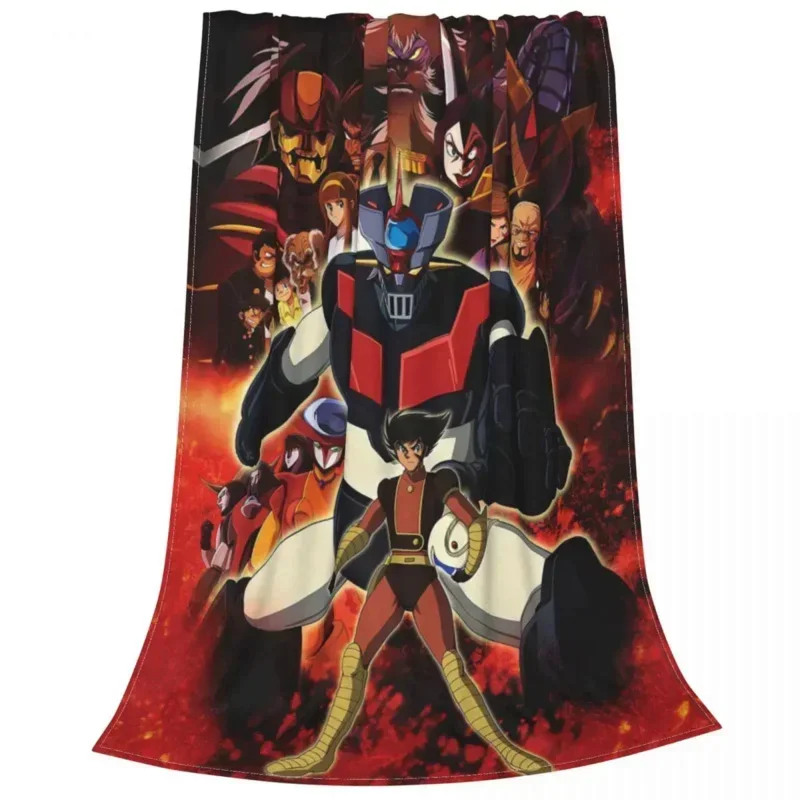 Blanket Flannel Spring Autumn Great Mazinger Z Warm Throws For Winter Bedding