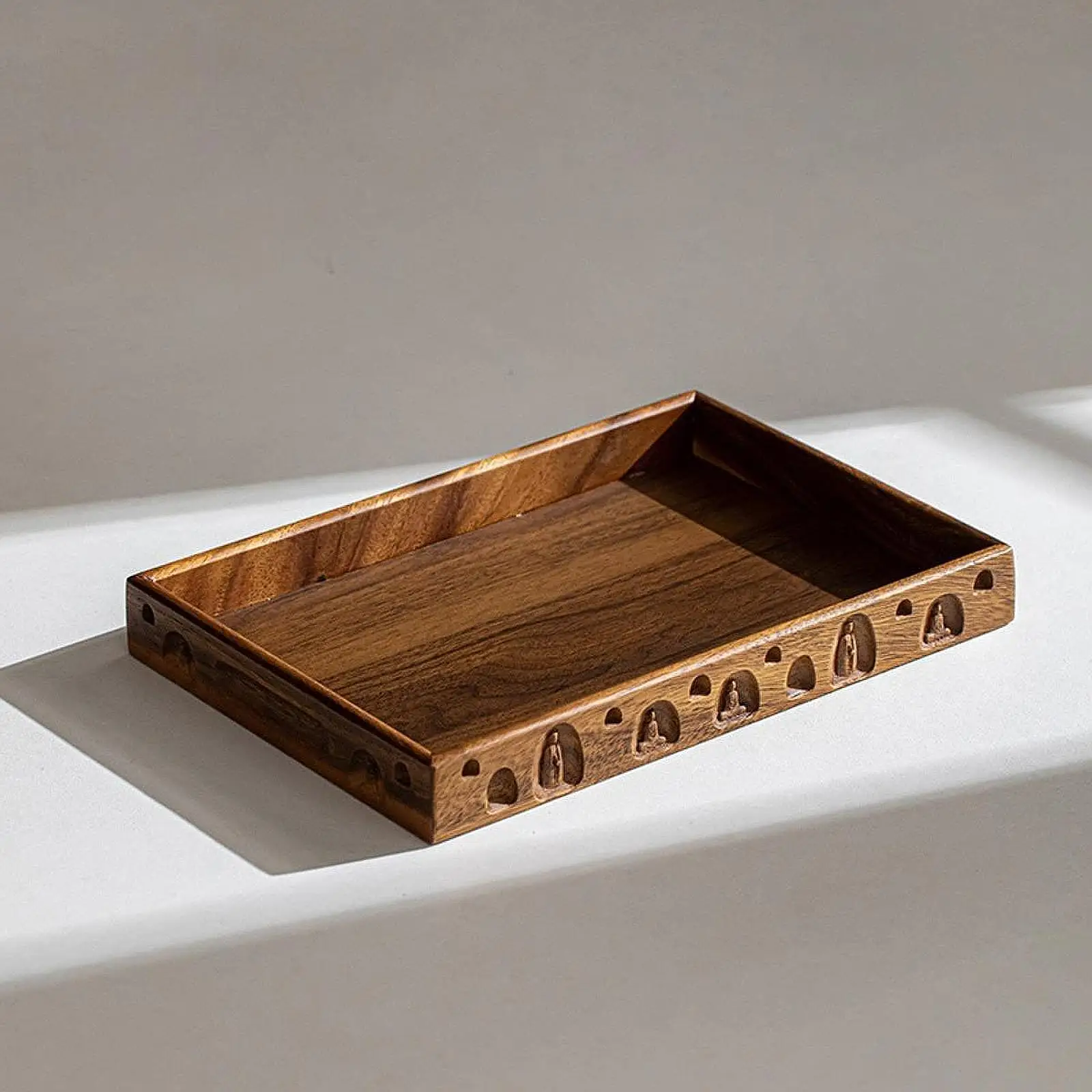 

Tea Tray Rectangle Food Board Platters Tea Accessories Decorative Coffee Table Tray for Dessert Home Tea Room Breakfast Wedding