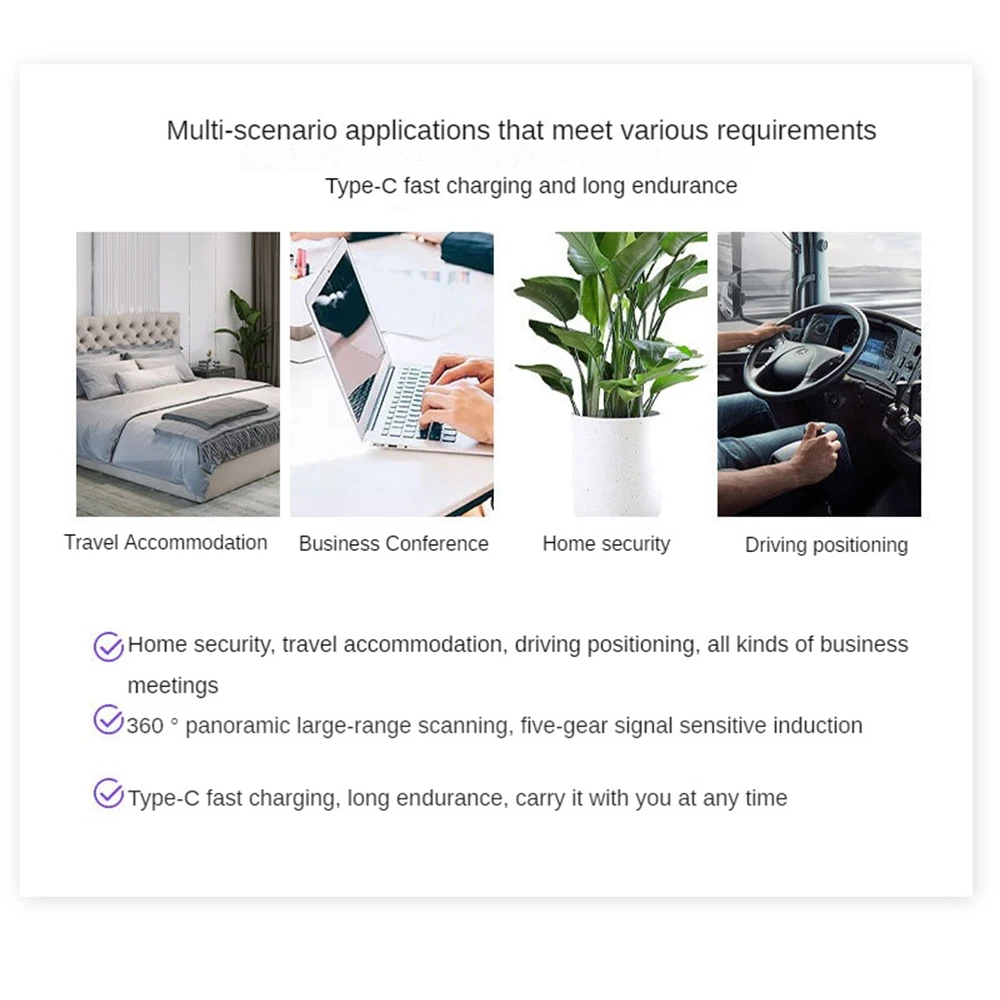 1~8PCS Gps Car Tracker Stylish Design Anti-eavesdropping Wireless Cutting-edge Technology Thief-proof Privacy Protection