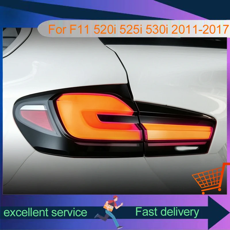 2 PCS Auto Lights For BMW 5 Series 2011-2017 F11 Station Wagon 520i 528 530i Lamp DRL Taillight LED Bulbs Tools Car Accessories
