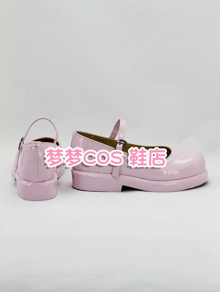 Dangan ronpa Nanami Chiaki Cosplay Kostüms chuhe hand gefertigte rosa Kunstleder schuhe