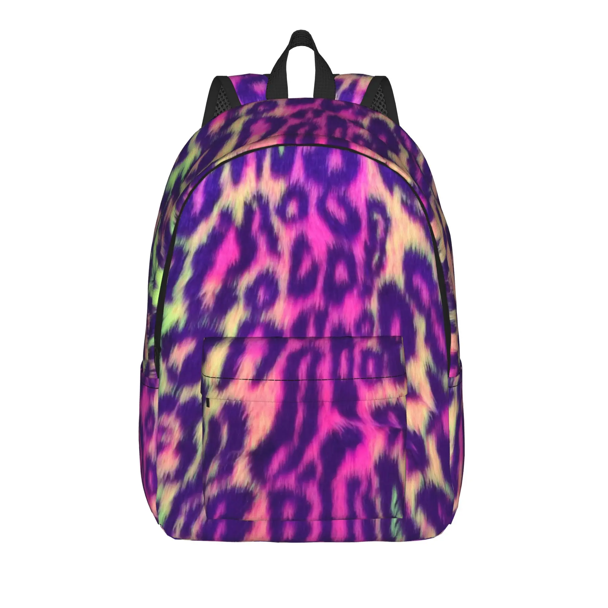 Leopard Texture Backpack  Teen Polyester Travel Backpacks Durable Style High School Bags Rucksack