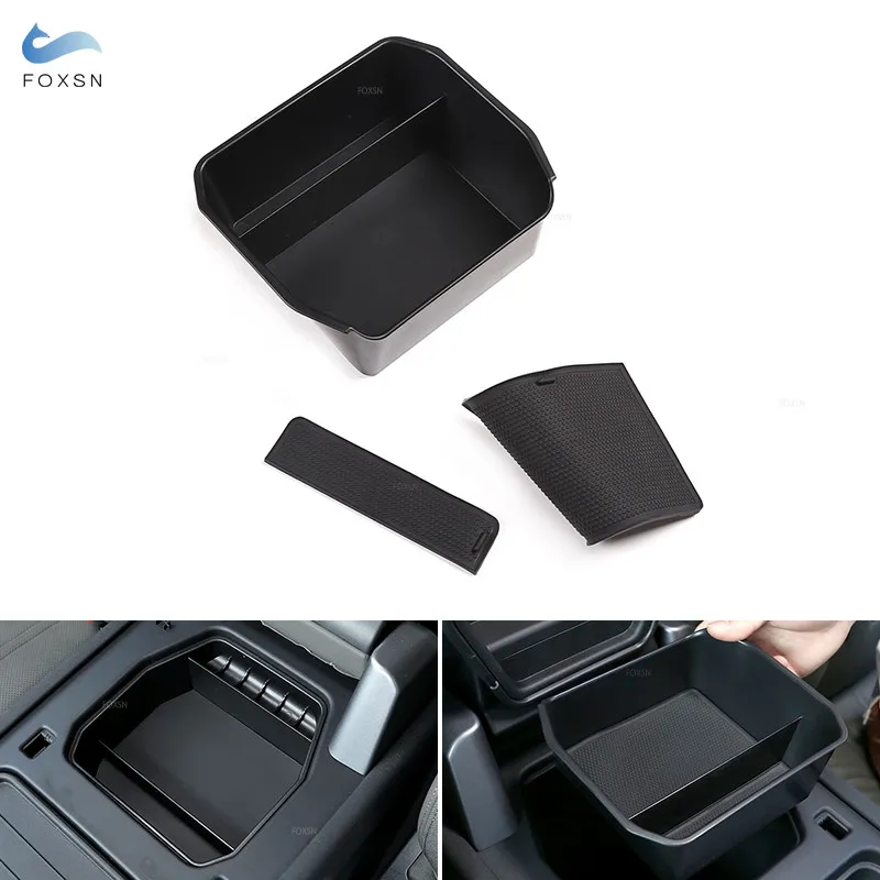 

For Land Rover Defender 110 2020 2021 Center Console Armrest Glove Box Card Phone Holder Storage Box Cover Interior Accessories