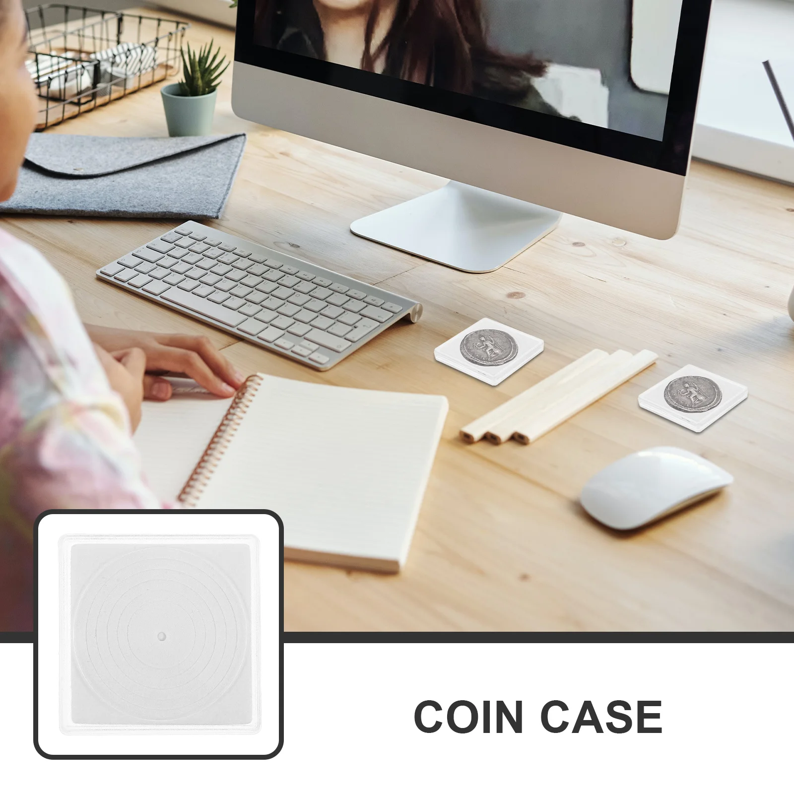 

10pcs Plastic Coin Collection Boxes Transparent Coin Storage Case Durable Dust-Proof Organizer For Collectors Holder Capsules