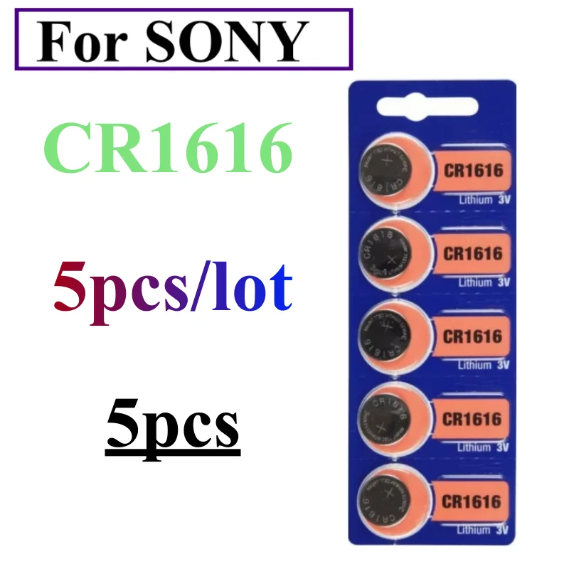 5-30pcs For SONY CR1616 Coin Cells Batteries CR 1616 DL1616 BR1616 5021LC LM1616 Lithium Battery For Watch Remote Control