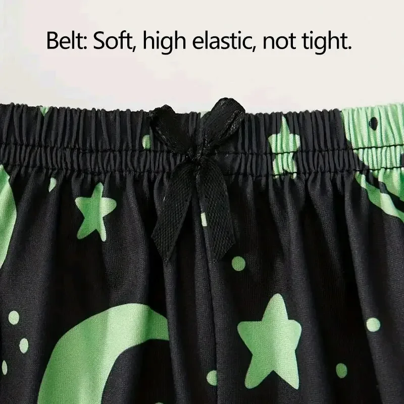 طقم بيجامات نسائي صيفي ملابس نوم بنمط غريب مطبوعة قميص قصير رياضي وسروال قصير ملابس غير رسمية