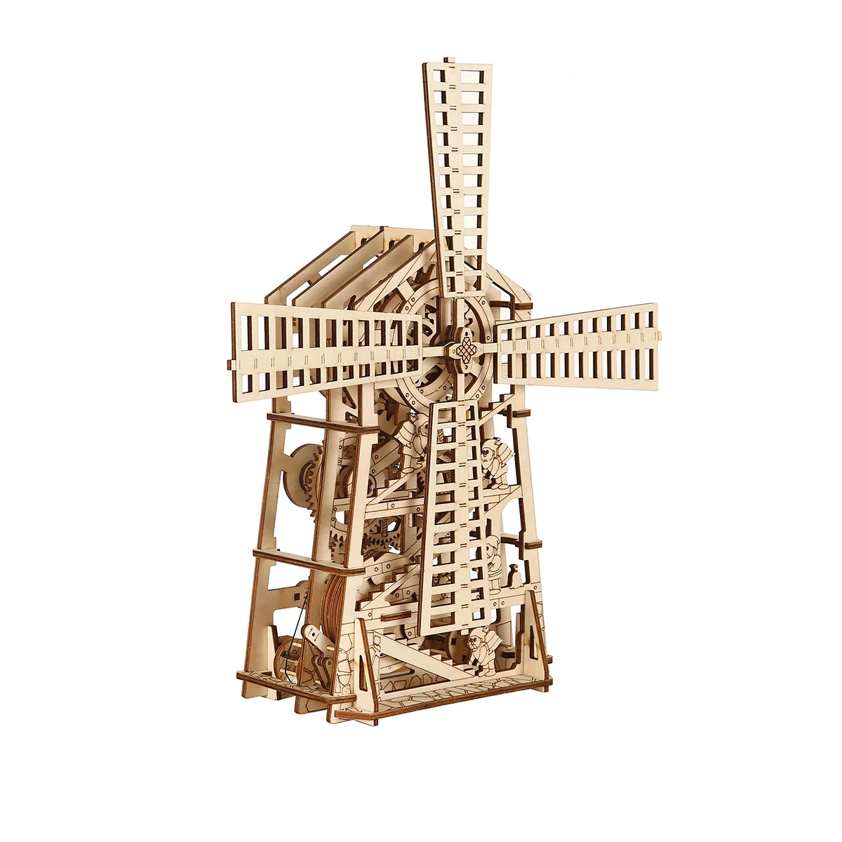 Modello di mulino a vento olandese fai da te 3D Puzzle in legno Building Block kit assemblaggio giocattolo regalo di compleanno per bambini decorazioni per la casa per adulti