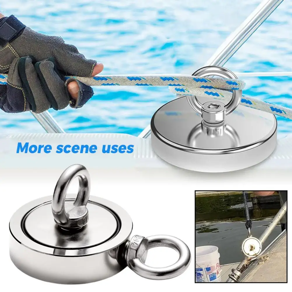 

Двусторонний магнитный рыболовный набор с футляром, комплект рыболовных магнитов премиум-класса для извлечения предметов в реке, озере, пляже, газоне. D8O7