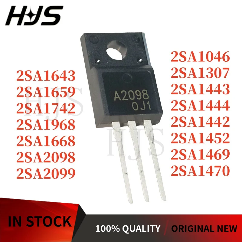 10PCS 2SA1307 2SA1452 2SA2098 2SA1469 2SA1046 2SA1470 2SA1742 2SA1668 2SA1444 2SA1643 2SA1443 2SA1659 2SA2099 2SA1442 2SA1968
