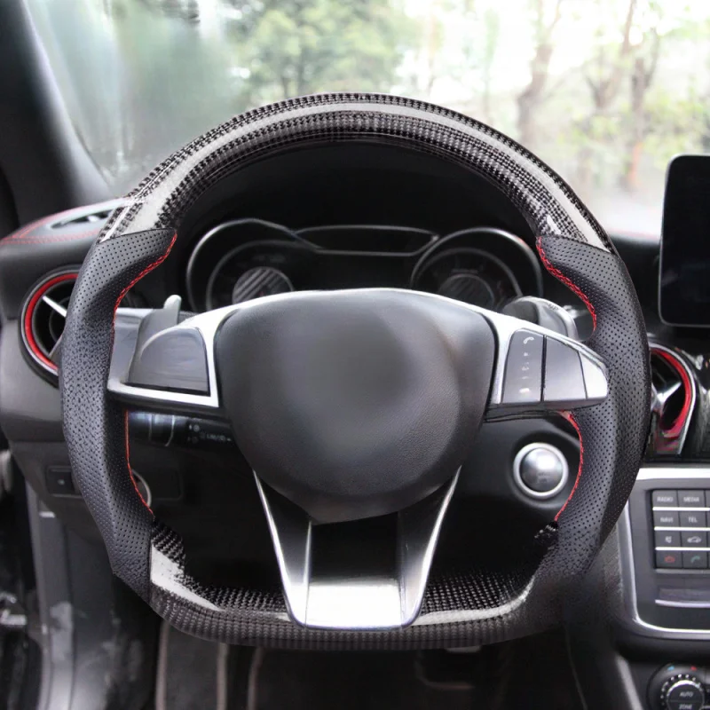 

For Mercedes-AMG SLC43 W205 GLC63 Big G Carbon Fiber Steering Wheel