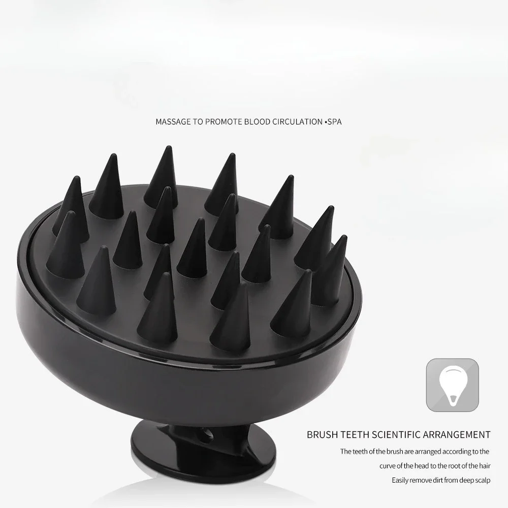 1PCSilicone الشامبو فرشاة رئيس فروة الرأس تدليك مشط غسل الشعر مشط تدليك الجسم فرشاة حمام فرشاة اغتسال صالون تصفيف الشعر أداة