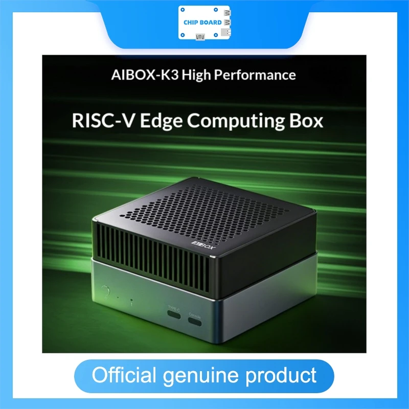 Firefly AIBOX-K3 AI compute box, SpacemiT K3 RISC-V platform, 4K@120 codec support, OpenClaw compatible edge AI device