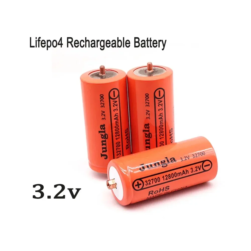 32700 12800mAh 3.2V LiFePO4 Battery Rechargeable Lithium Iron Phosphate Power Cell For DIY Energy Storage Project